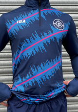 EDGE QUARTER ZIP TOP NAVY BLUE