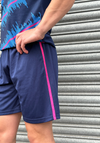EDGE SHORTS NAVY BLUE/NEON PINK TRIM