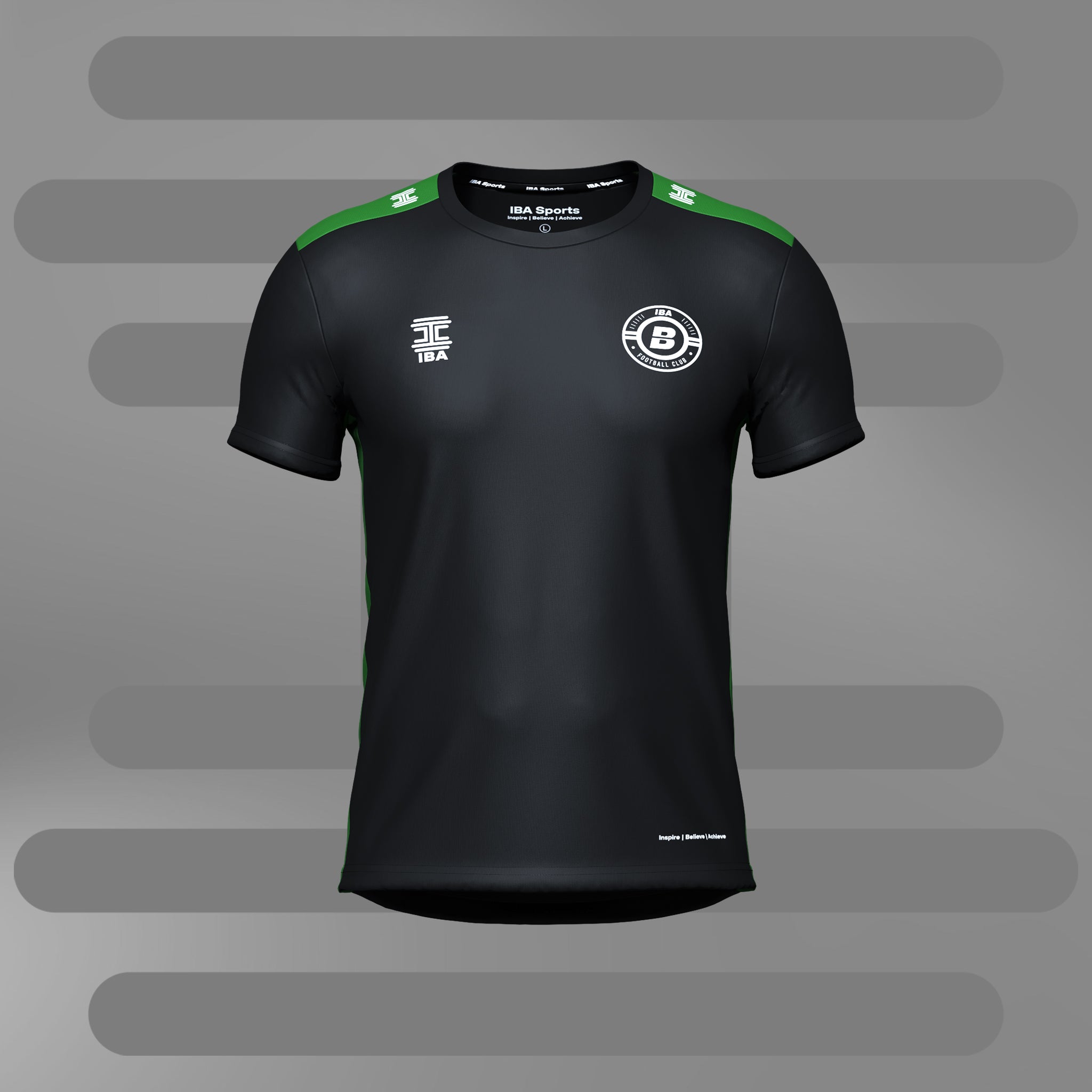 PERFORMANCE SHIRT BLACK/GREEN