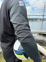 PERFORMANCE QUARTER ZIP TOP BLACK/GRAPHITE