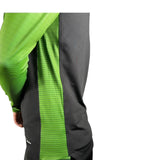PERFORMANCE QUARTER ZIP TOP BLACK/GREEN