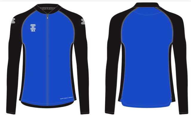 PITCHSIDE FULL ZIP TOP BLUE/BLACK