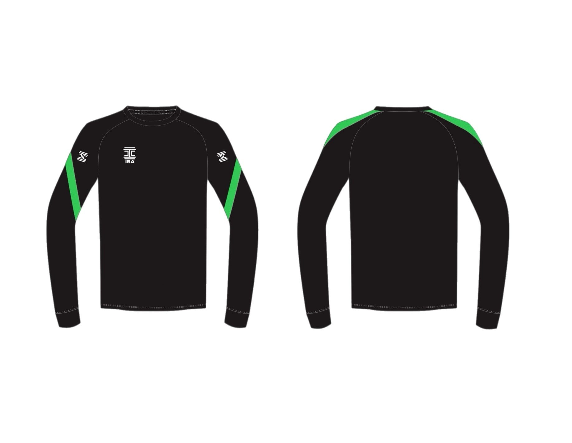 STRIVE SWEATER BLACK/GREEN