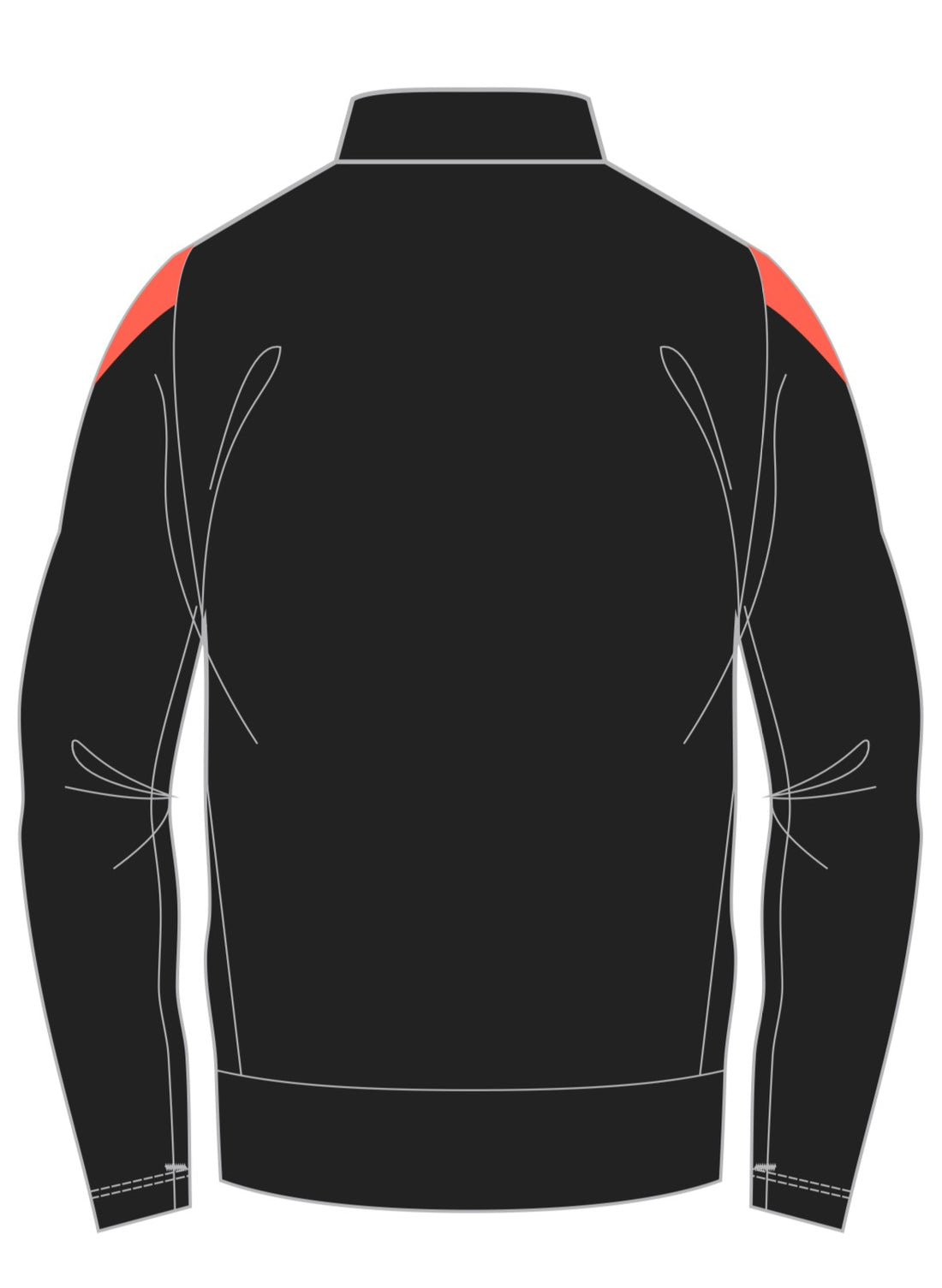 STRIVE FULL ZIP JACKET BLACK/ORANGE
