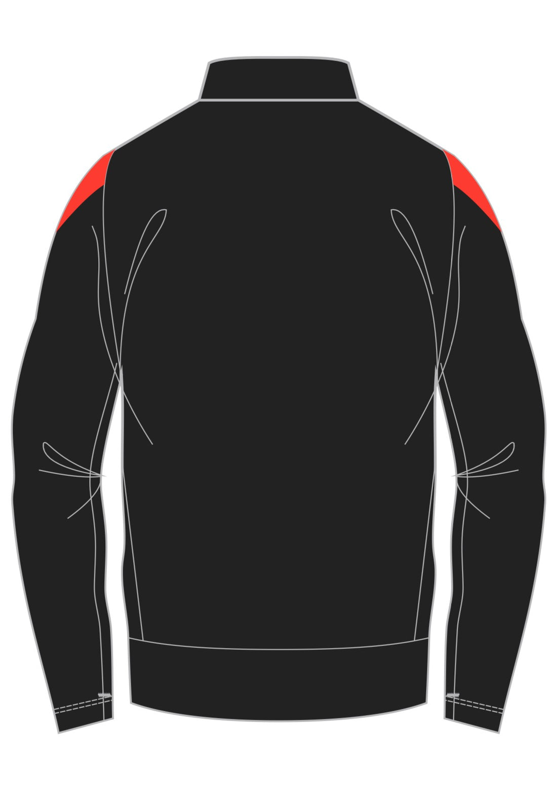 STRIVE FULL ZIP JACKET BLACK/RED