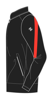 STRIVE FULL ZIP JACKET BLACK/RED