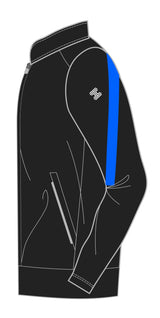 STRIVE FULL ZIP JACKET BLACK/ROYAL BLUE