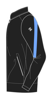 STRIVE FULL ZIP JACKET BLACK/SKY BLUE