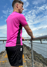 PERFORMANCE SHIRT NEON PINK/BLACK