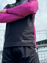 PERFORMANCE QUARTER ZIP TOP BLACK/PINK