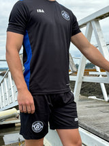 PERFORMANCE SHIRT BLACK/ROYAL BLUE