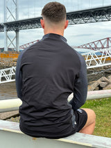 PERFORMANCE QUARTER ZIP TOP BLACK/GRAPHITE