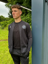 PITCHSIDE FULL ZIP TOP BLACK
