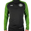 PERFORMANCE QUARTER ZIP TOP BLACK/GREEN