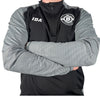 PERFORMANCE QUARTER ZIP TOP BLACK/GREY