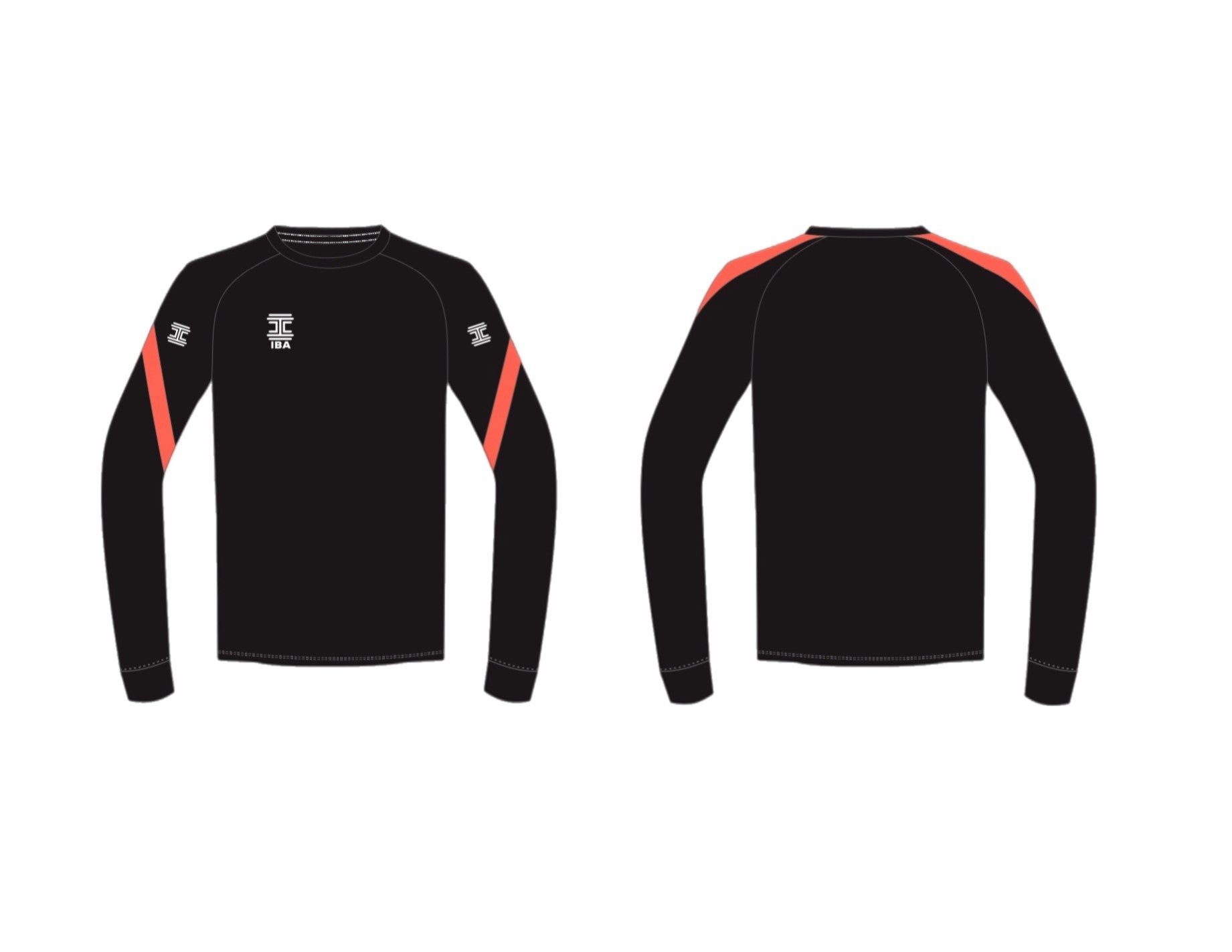 STRIVE SWEATER BLACK/ORANGE