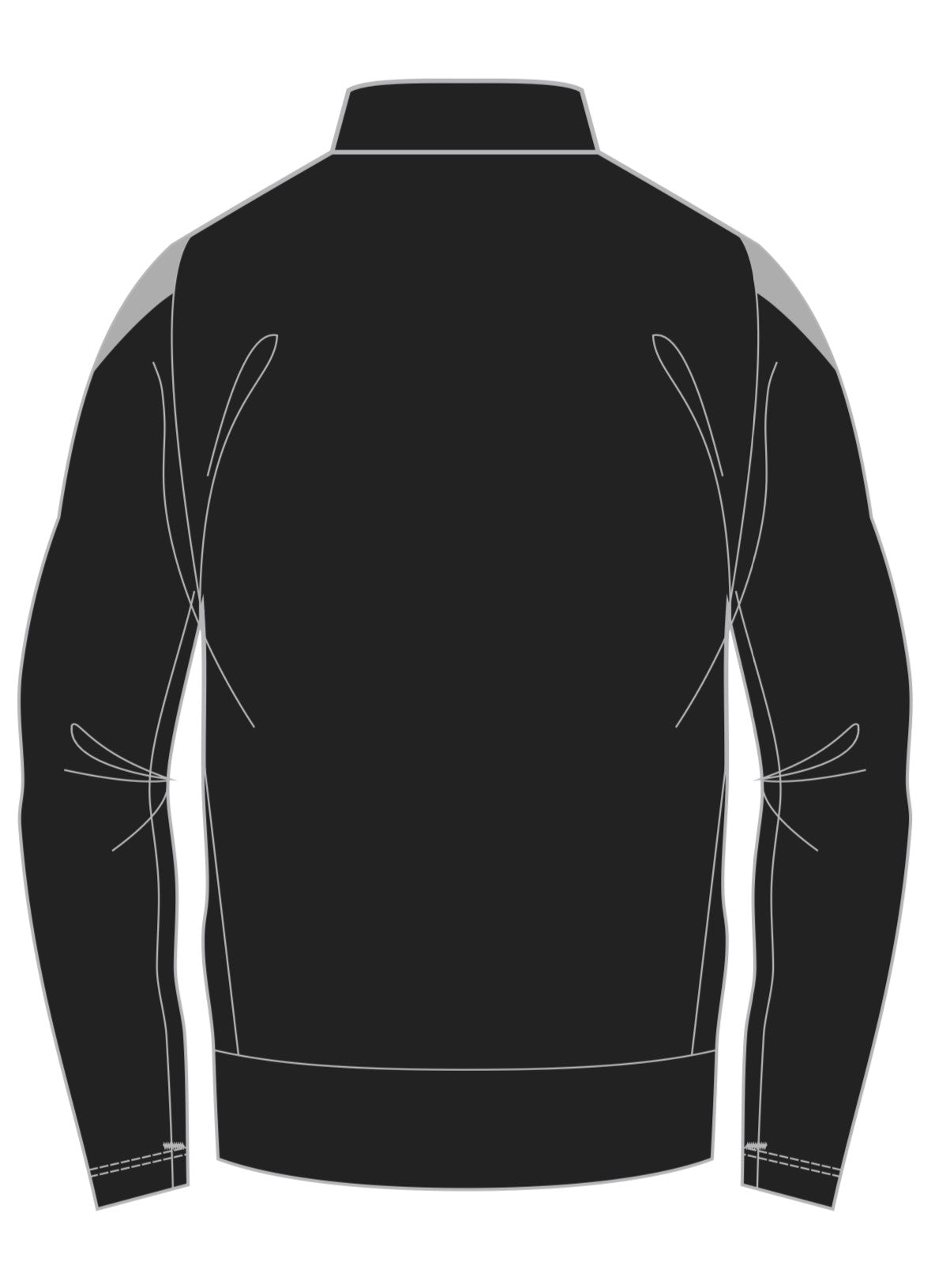 STRIVE FULL ZIP JACKET BLACK/GREY – IBA Sports