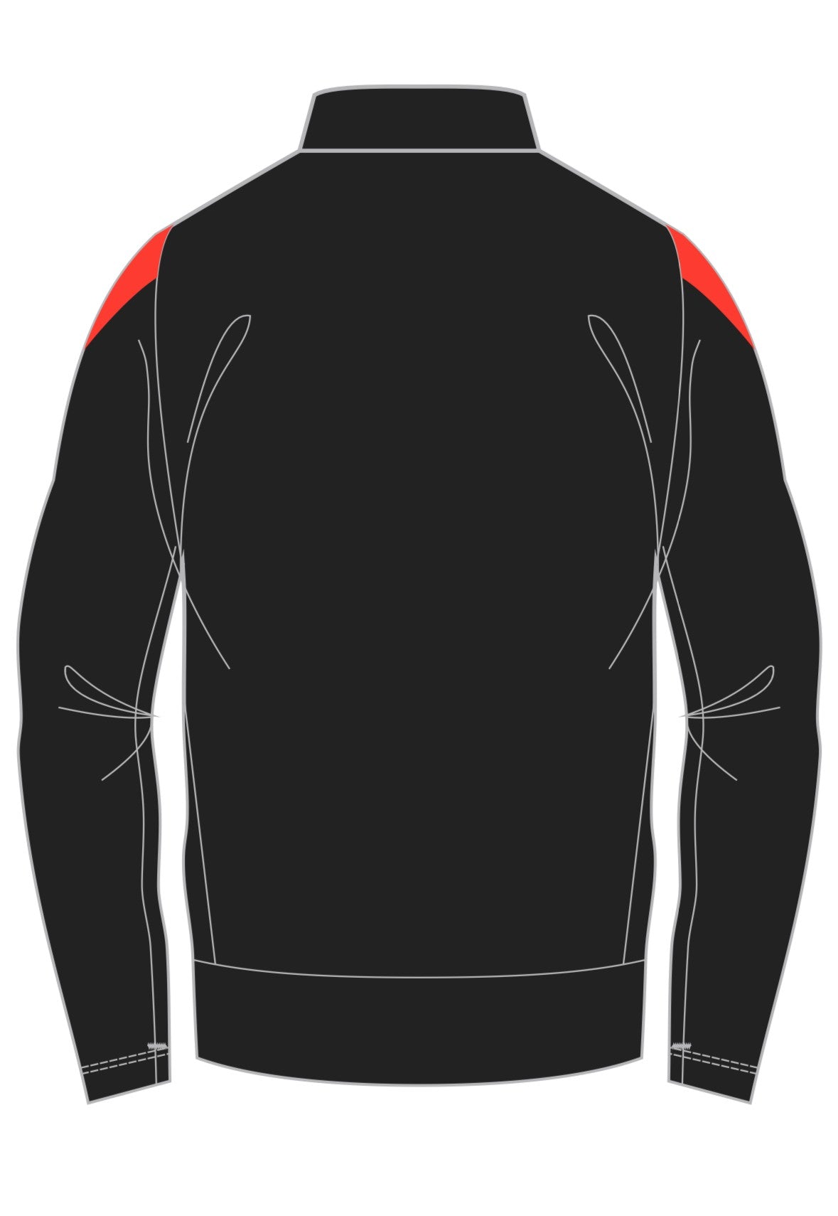 STRIVE FULL ZIP JACKET BLACK/RED